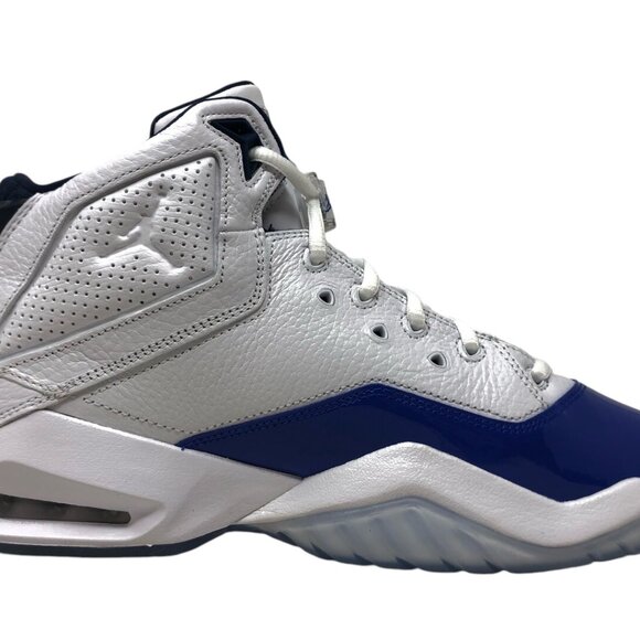 Air Jordan B\'Loyal Mens Basketball Shoes White Silver Blue 315317 114 (NEW) main image 9